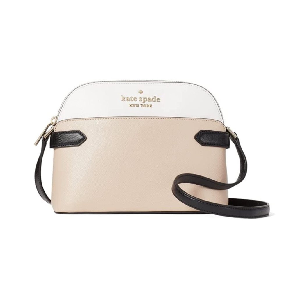 Kate Spade Staci Colorblock Dome Crossbody Warm Beige Multi